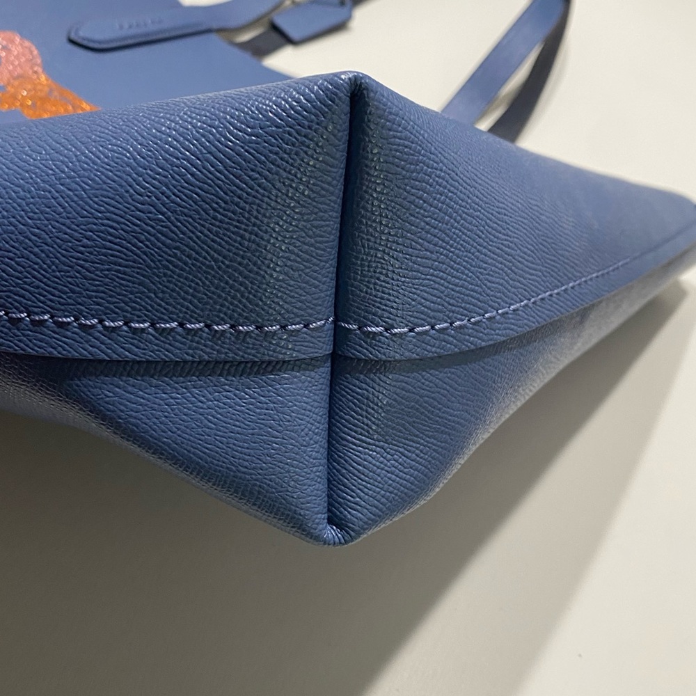 Coach Rexy Purse Highline Tote With Carriage in Blue Bag Rainbow Glitter Logo - Picture 10 of 13